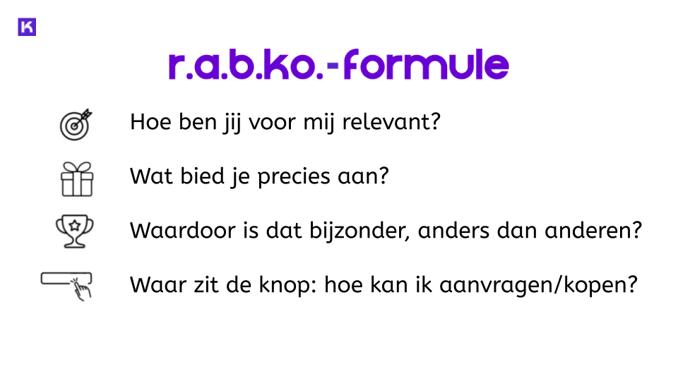 4 vragen van de rabkp formule 4 vragen van de rabkp formule